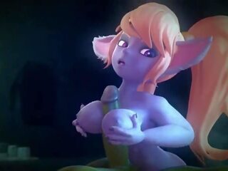 League এর কিংবদন্তী yordle boobjob এবং কঠিন pentration (sound)