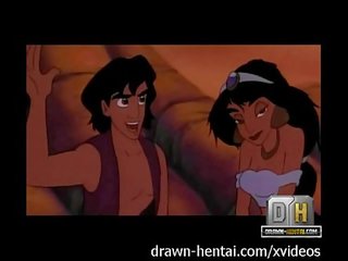 Aladdin x rated video- show - ranta likainen elokuva kanssa jasmine