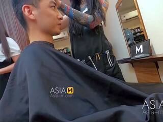 ModelMedia Asia-Barber Shop Bold Sex-Ai Qiu-MDWP-0004-Best Original Asia x rated video mov