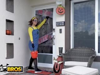 Bangbros - evelin kivi saa kohteeseen imaista päällä a iso popsicle tämä halloween