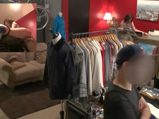 Risky جمهور بالغ فيديو في اليابانية ملابس متجر مع ماجد hachino