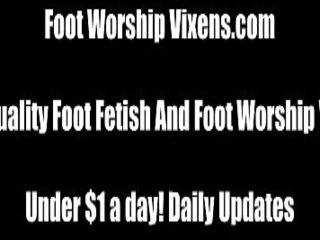 First-rate young lady darling Foot Worshipping