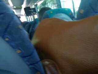 Risky публічний молодий студент відстій мій дзьоб на в автобус. | xhamster