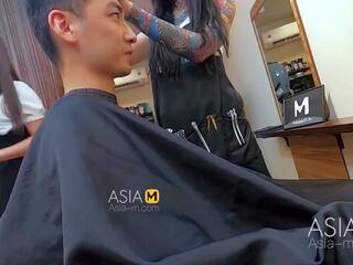 Modelmedia asia-barber veikals drosmīgs sex-ai qiu-mdwp-0004-best oriģināls āzija x nominālā video mov