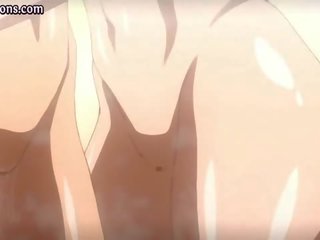 Dva prsatá anime babes výprask manhood