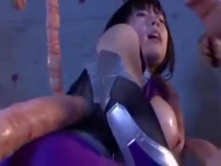 Huge freaky tentacle fucks big Titty asian dirty movie movie strumpet wet puss