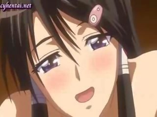 Anime brunete dzerošas magnificent spermas šķīdums