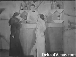 本物の ビンテージ x 定格の 映画 1930s - 女性は女性男性 三人組
