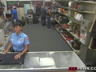 Miss Police officer is sucking my penis call 911