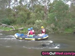 毛深い アマチュア 女子生徒 フィンガー で rafting 三人組